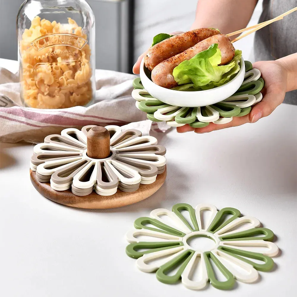 7 Piece Heat Resistant Silicone Placemats & Coasters