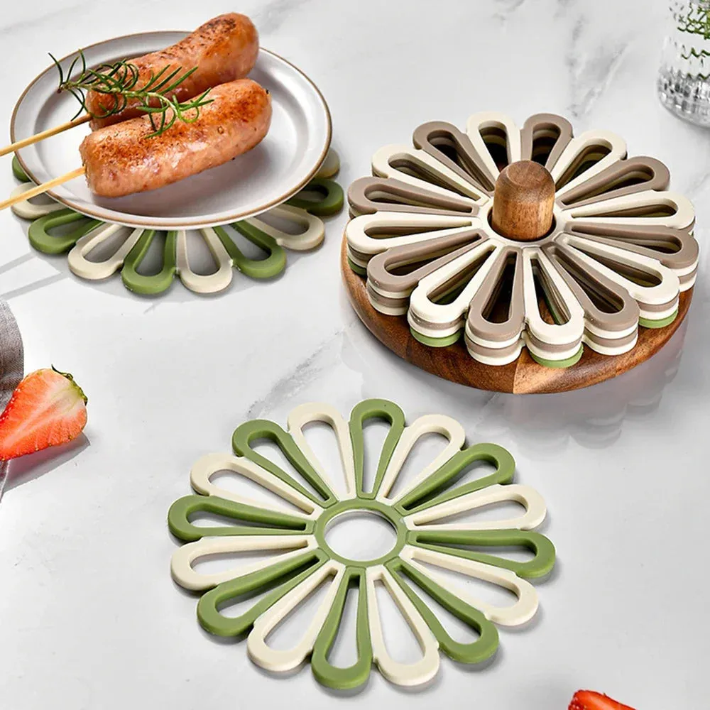 7 Piece Heat Resistant Silicone Placemats & Coasters