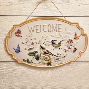 Bird Welcome Sign