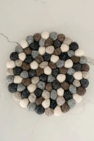 Felt Ball Trivet - Neutrals