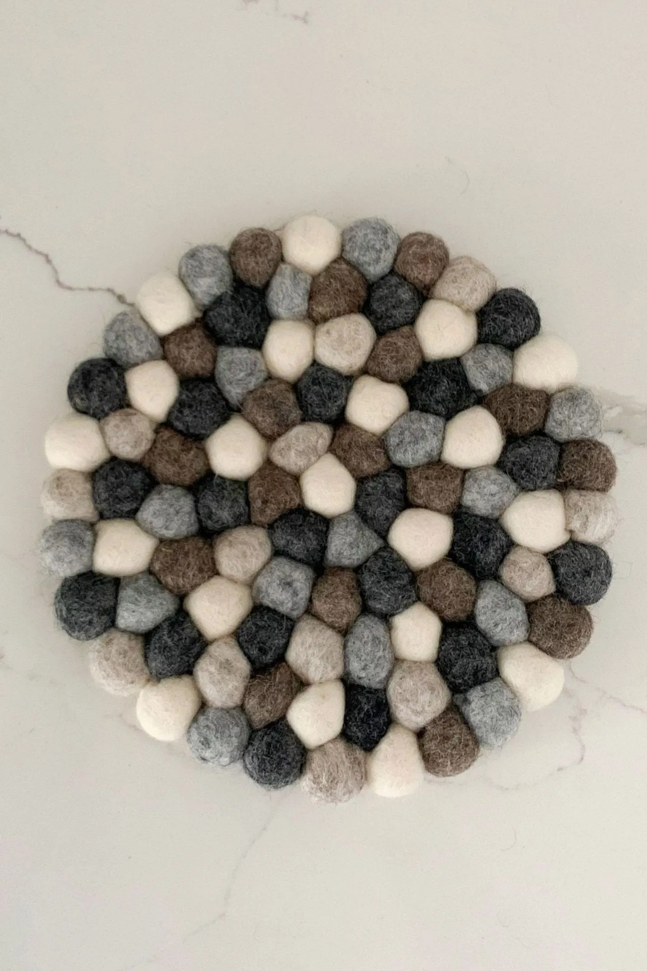 Felt Ball Trivet - Neutrals