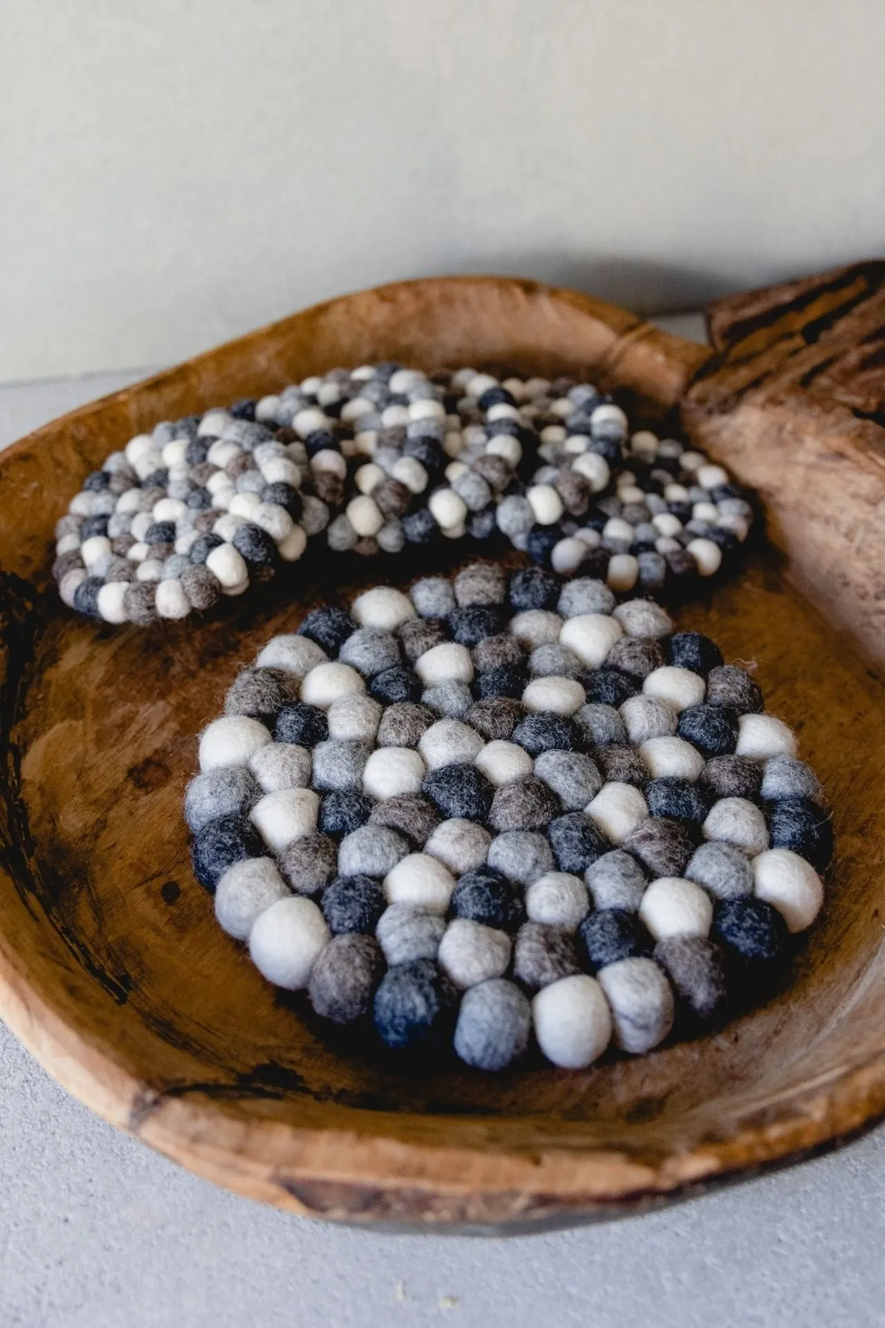 Felt Ball Trivet - Neutrals