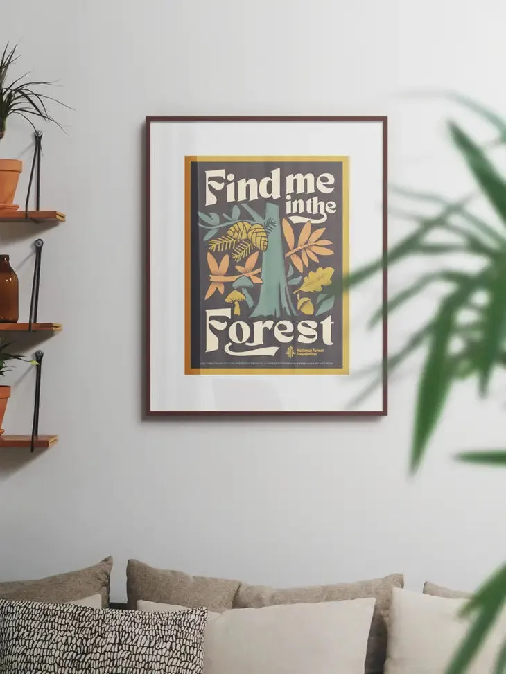 Find Me in the Forest - 12x16 Poster
