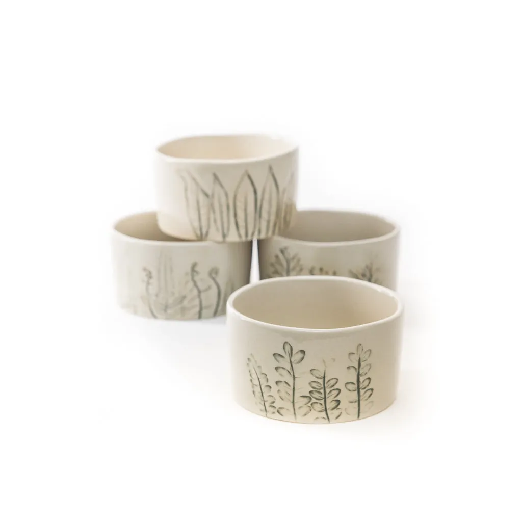 Hand-Painted Botanical Bowls