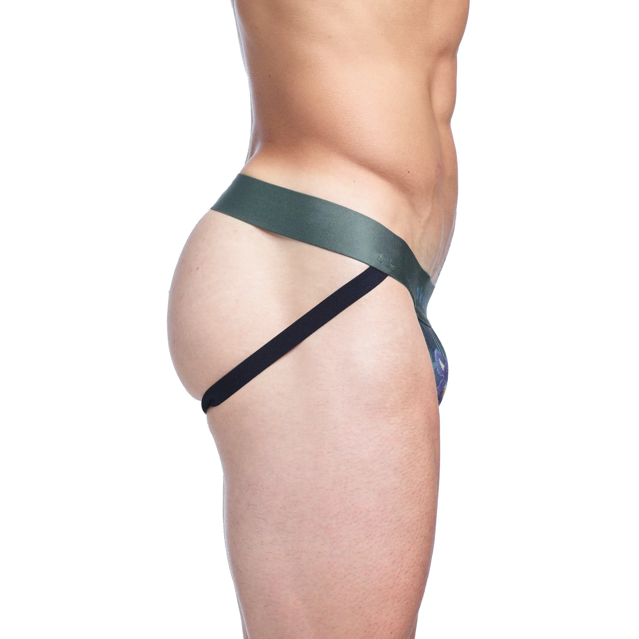 Hand-Painted Dutch Floral Jock Green
