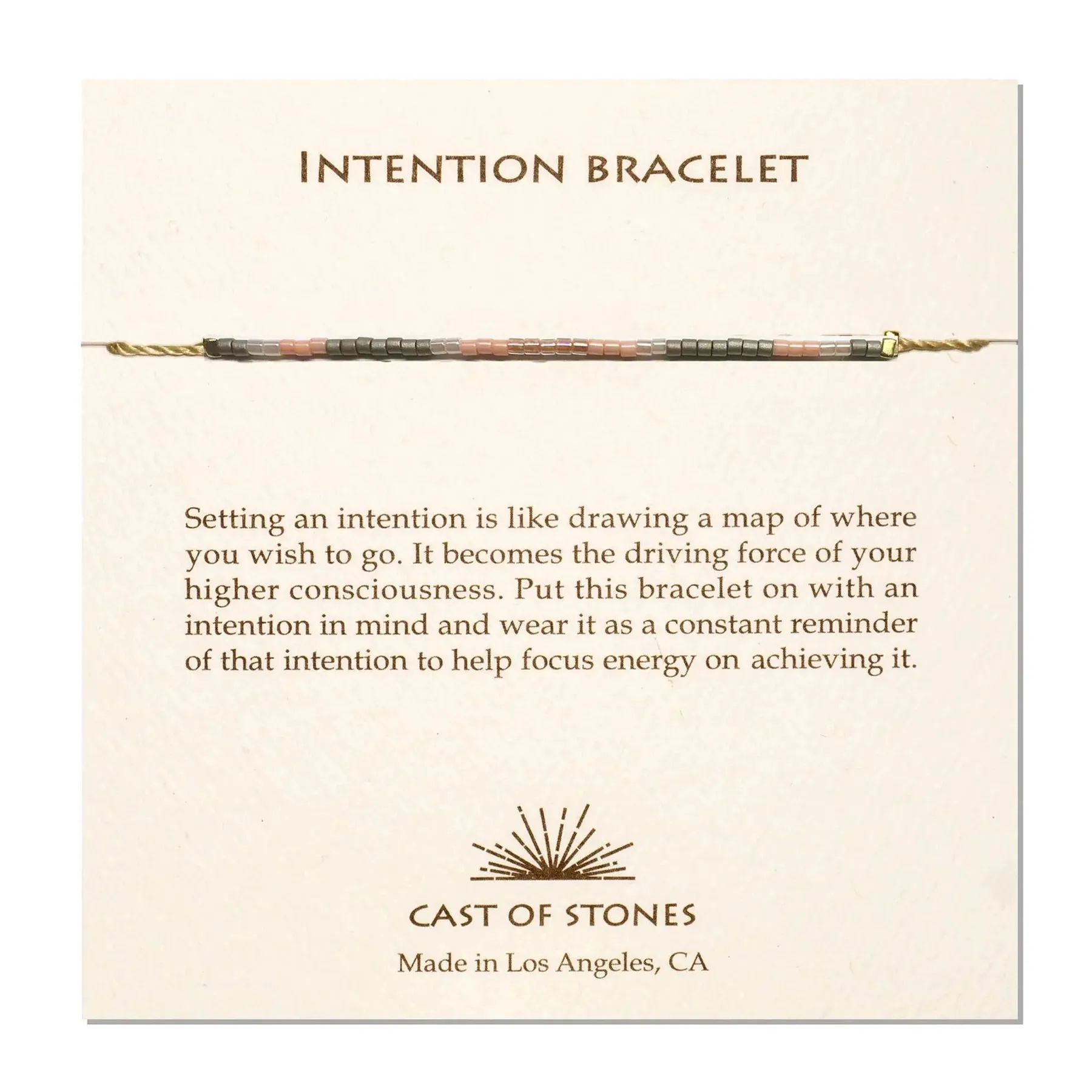 Intention Bracelet - Rose Pink
