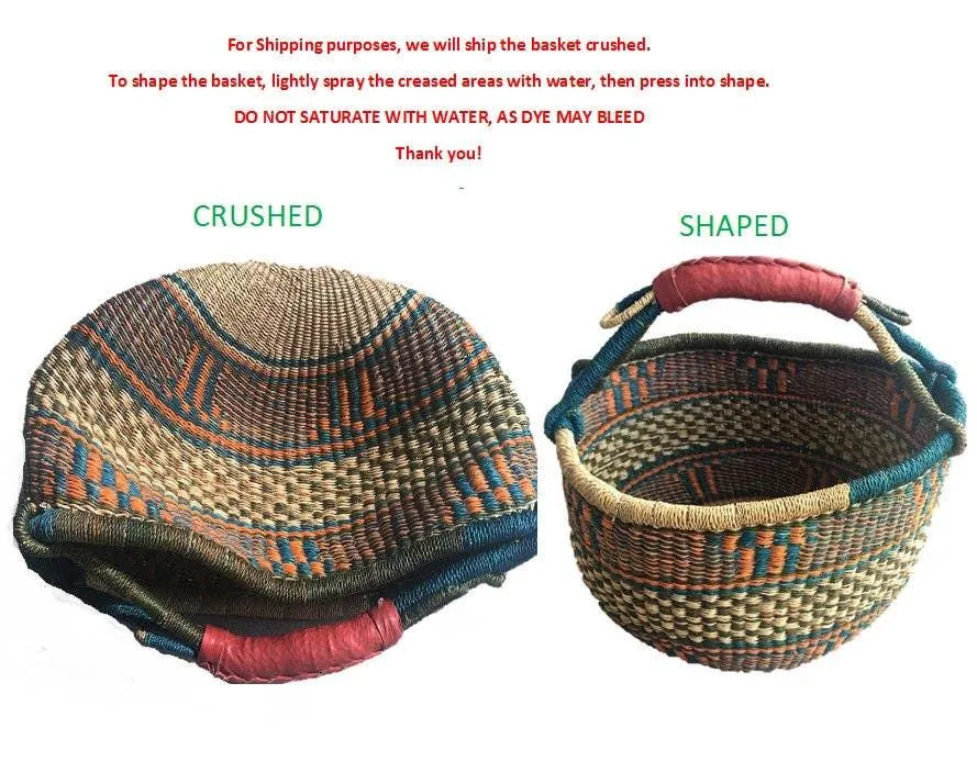 Large Harvest African Ghana Bolga Basket