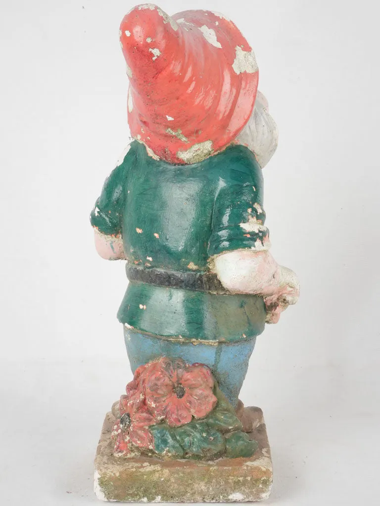 Mid century garden dwarf - Happy (Snow White & the 7 dwarfs) 19"