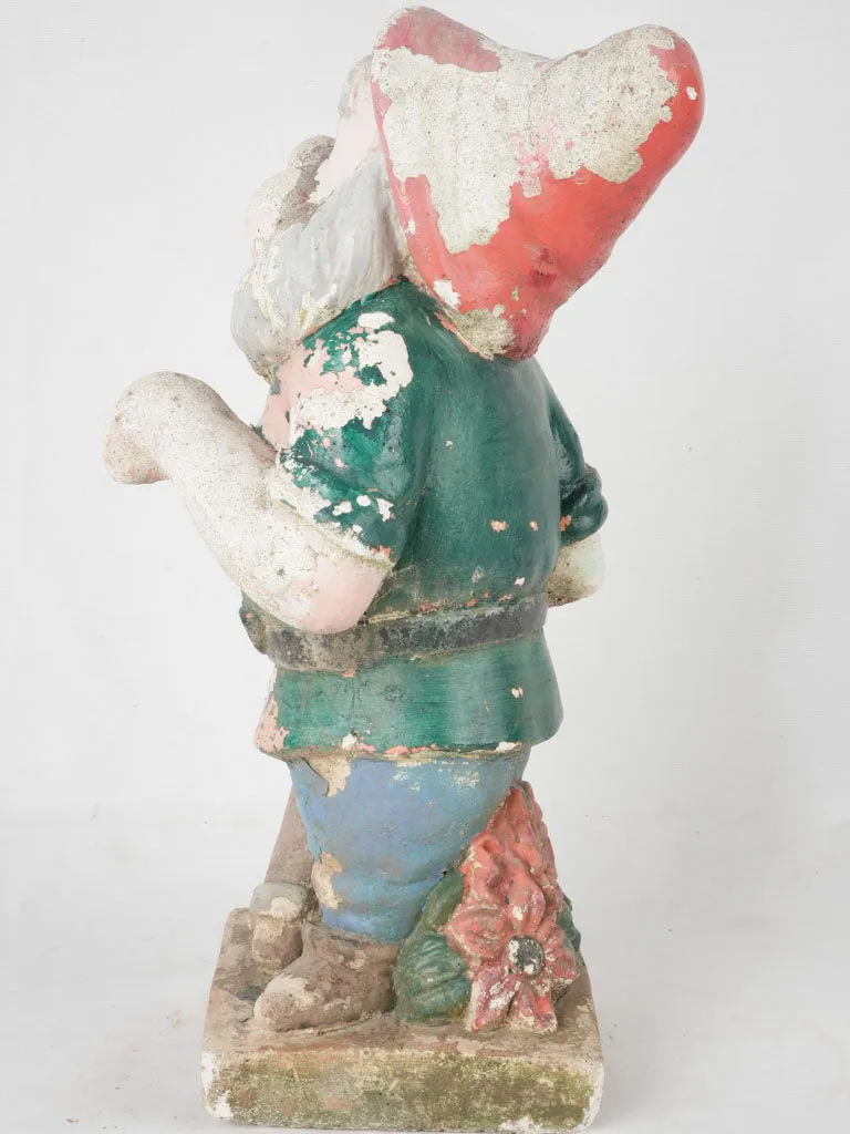 Mid century garden dwarf - Happy (Snow White & the 7 dwarfs) 19"