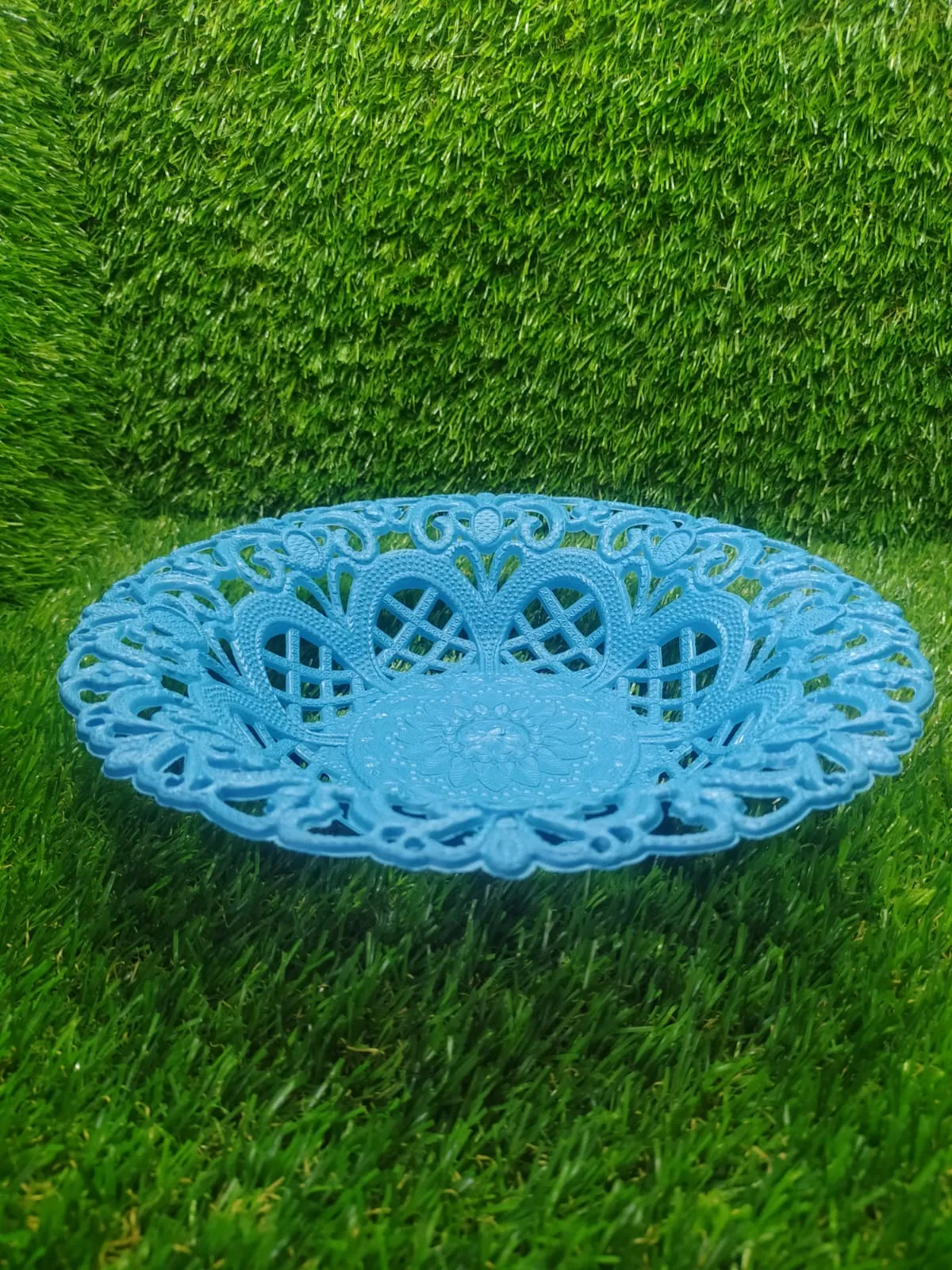 Multipurpose Round Flower Self Design Storage Basket