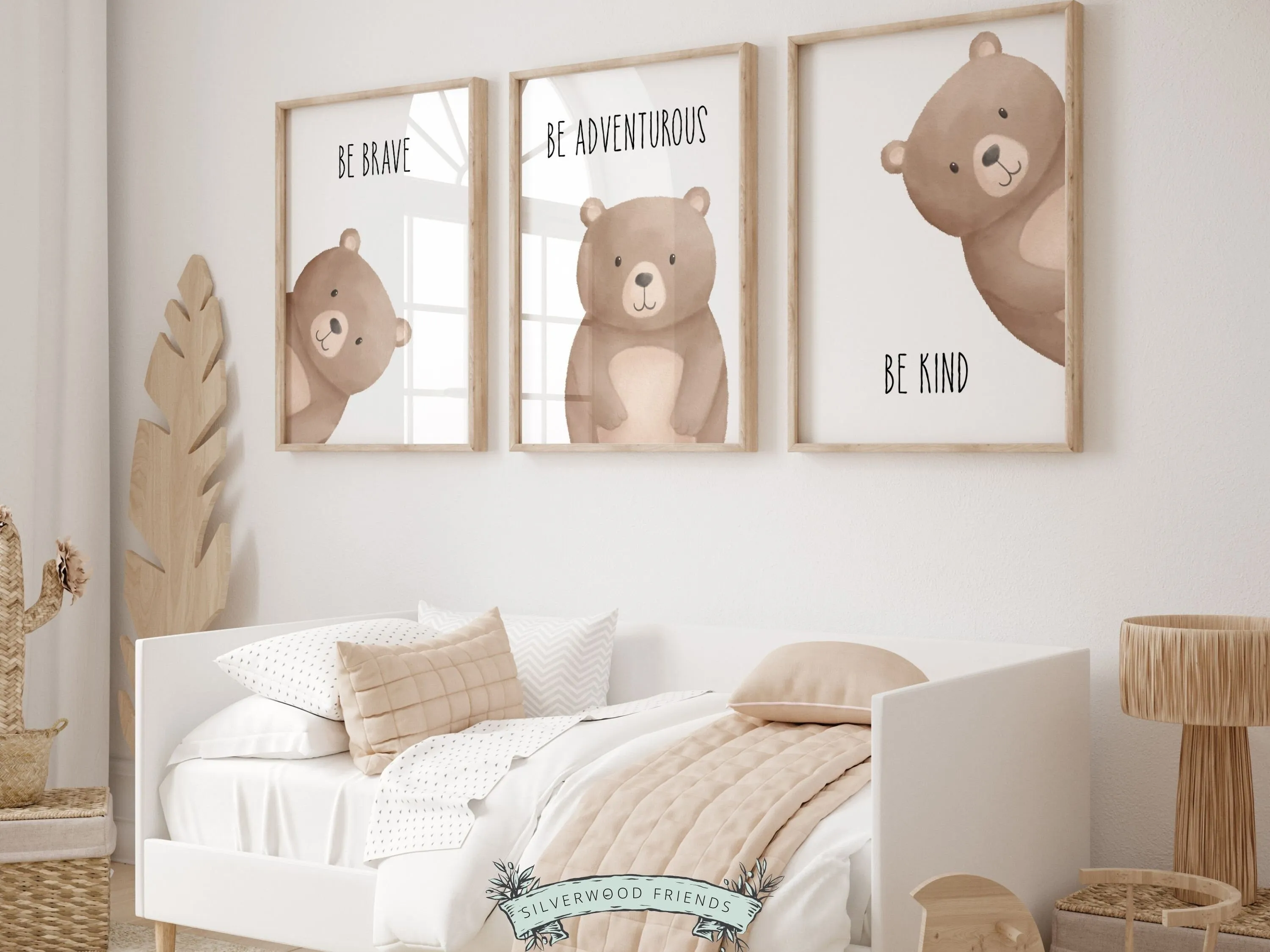 Peeking Bear Nursery Prints