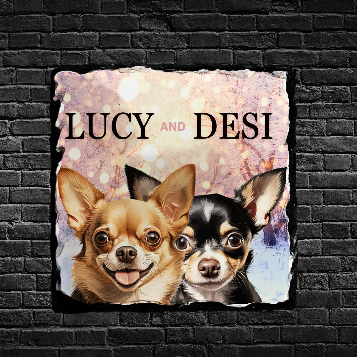 Pet Portrait Slate - Pick your Breed or Custom