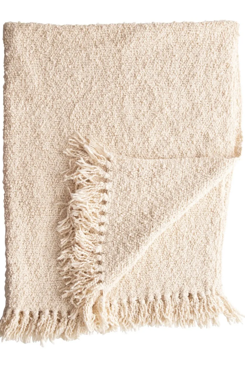 Step Back Fringe Throw Blanket