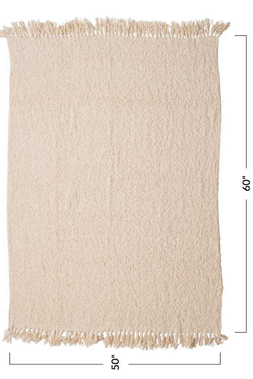 Step Back Fringe Throw Blanket