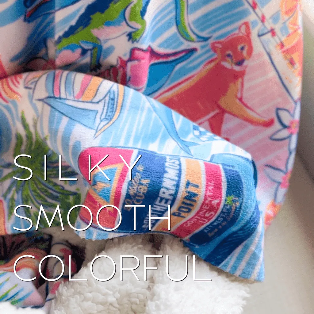 Tennessee Blue Plush Throw Blanket 60x80