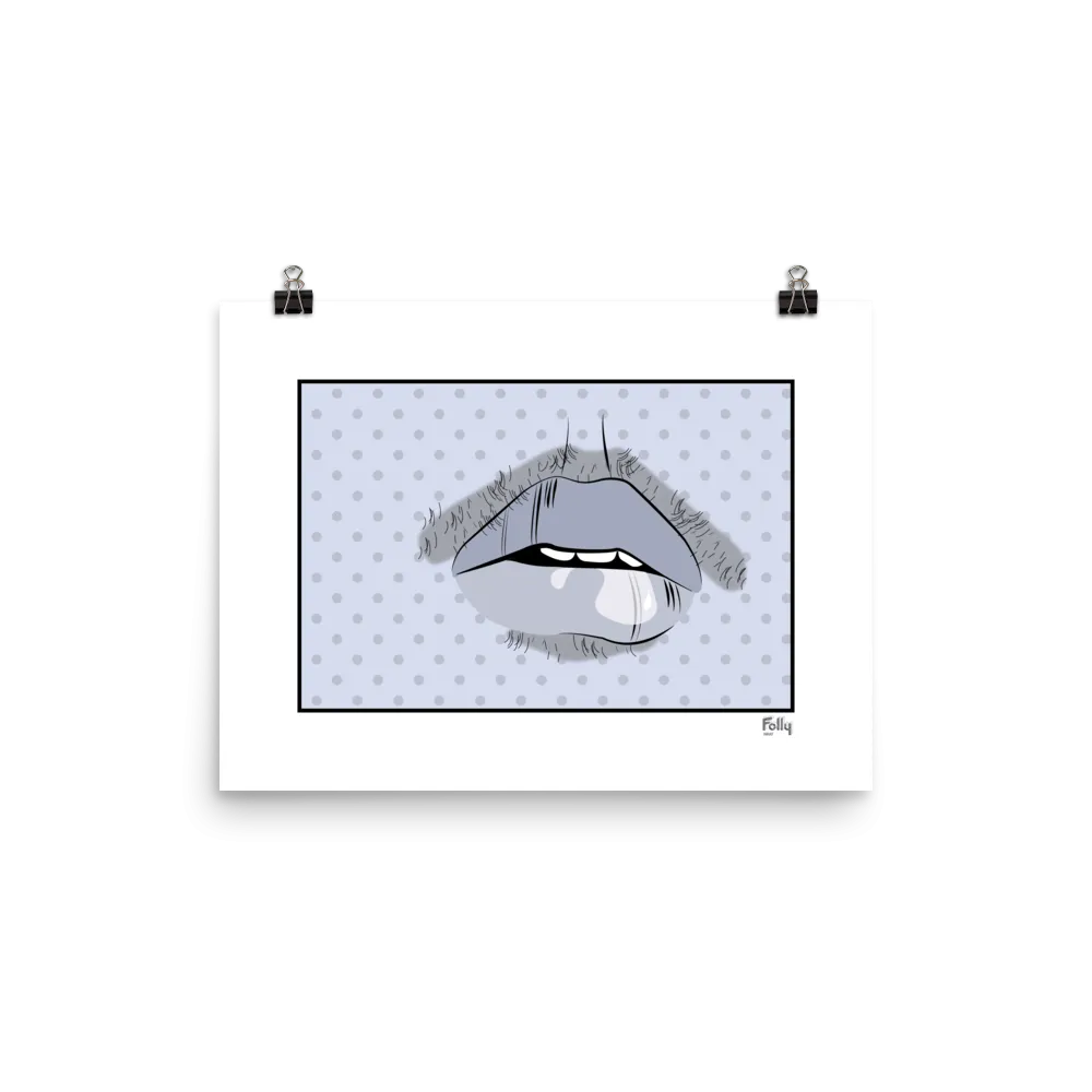 Thirsty 12x16 w/o Frame: Blue