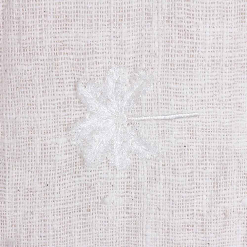 Throw White Nora Palm Tree