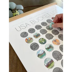 US Bucket List Scratch Off