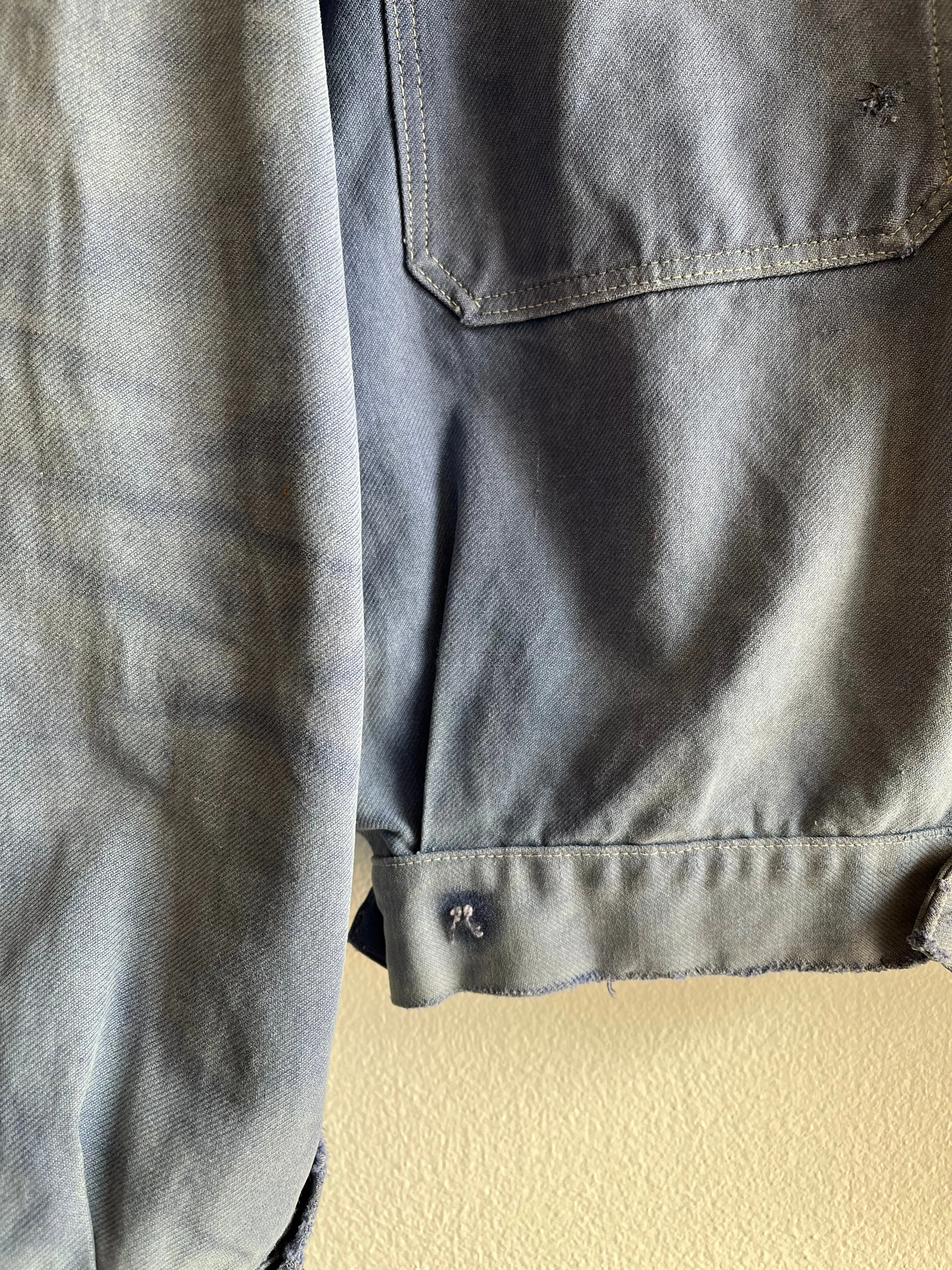 Vintage 1940/50s French Cyclist Moleskin Jacket