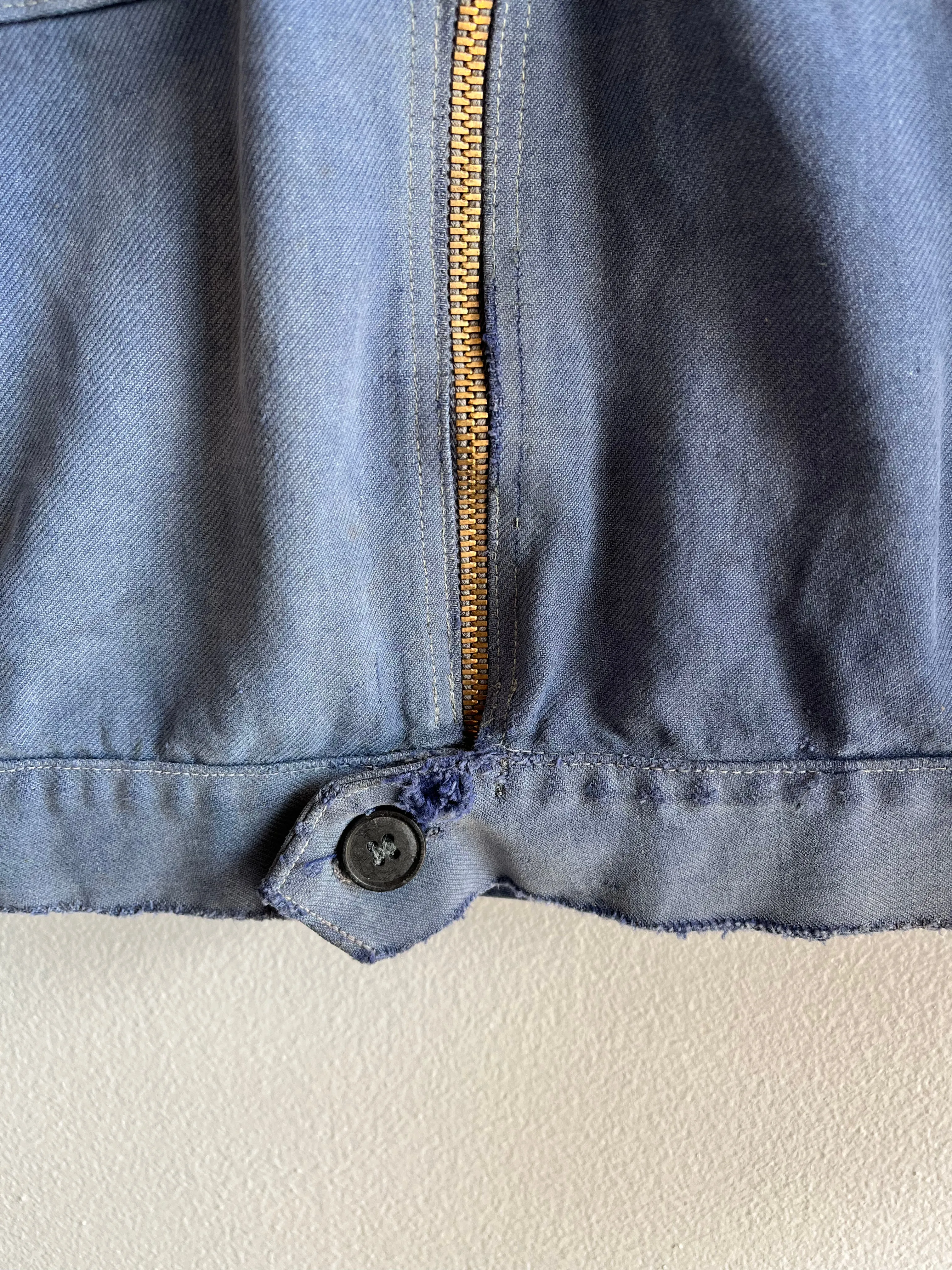 Vintage 1940/50s French Cyclist Moleskin Jacket