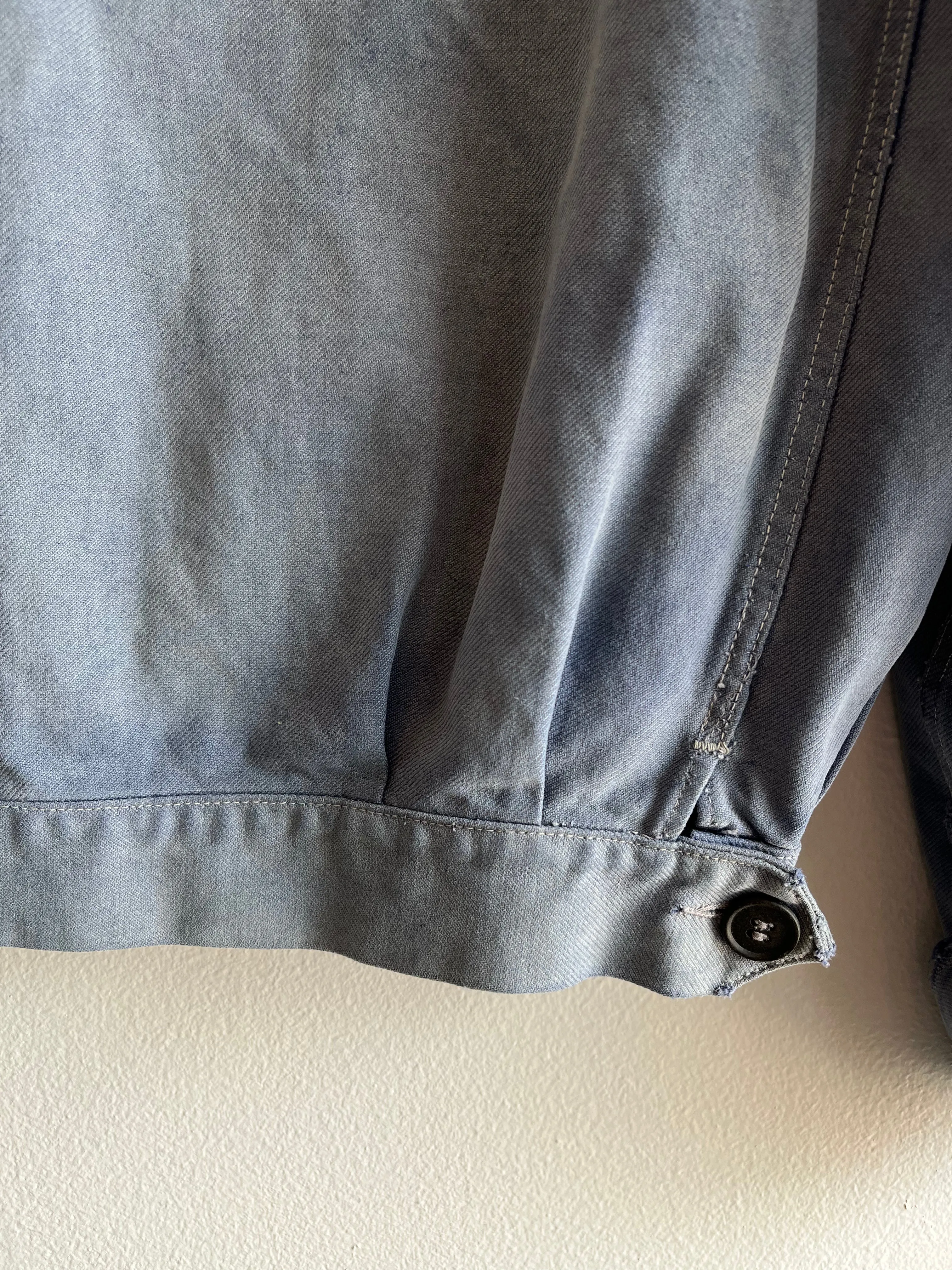 Vintage 1940/50s French Cyclist Moleskin Jacket
