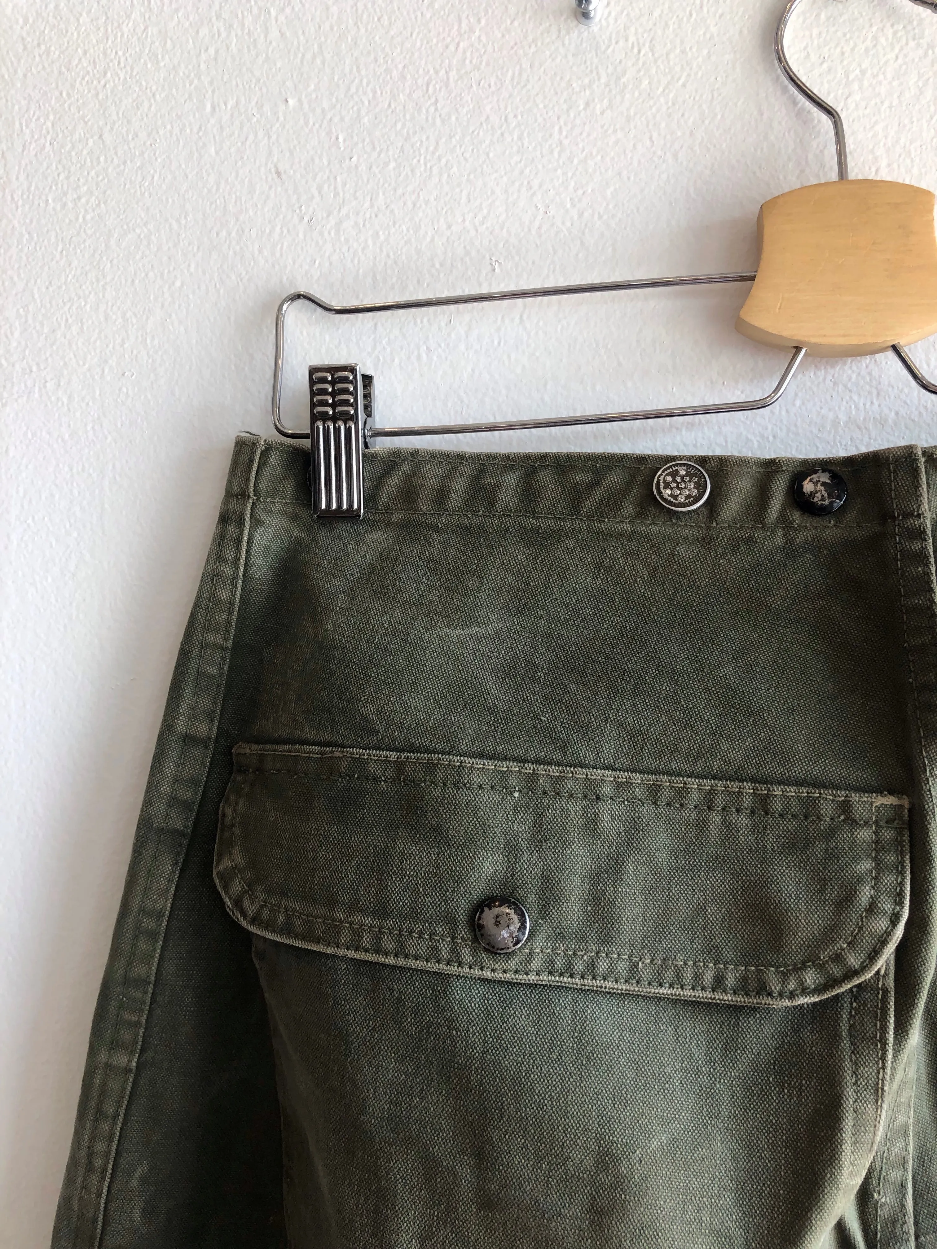 Vintage 1950s Korean War Military Firefighter Hook-Clasp Pants