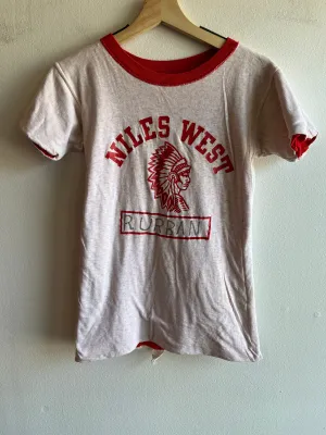 Vintage 1960/1970s Niles West High School Reversible T-shirt