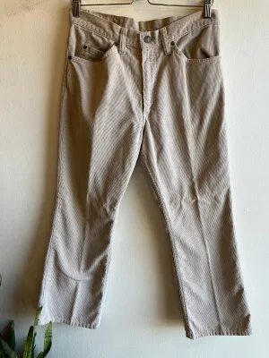 Vintage 1970s Levis 517 Corduroy Pants - Cream