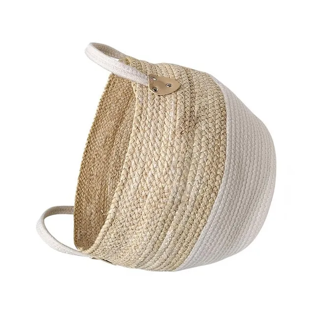 Woven Jute Storage Basket