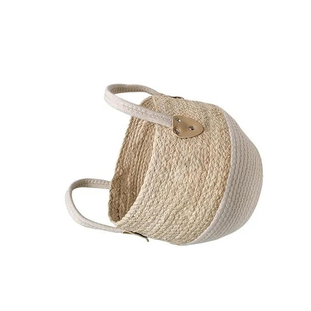 Woven Jute Storage Basket
