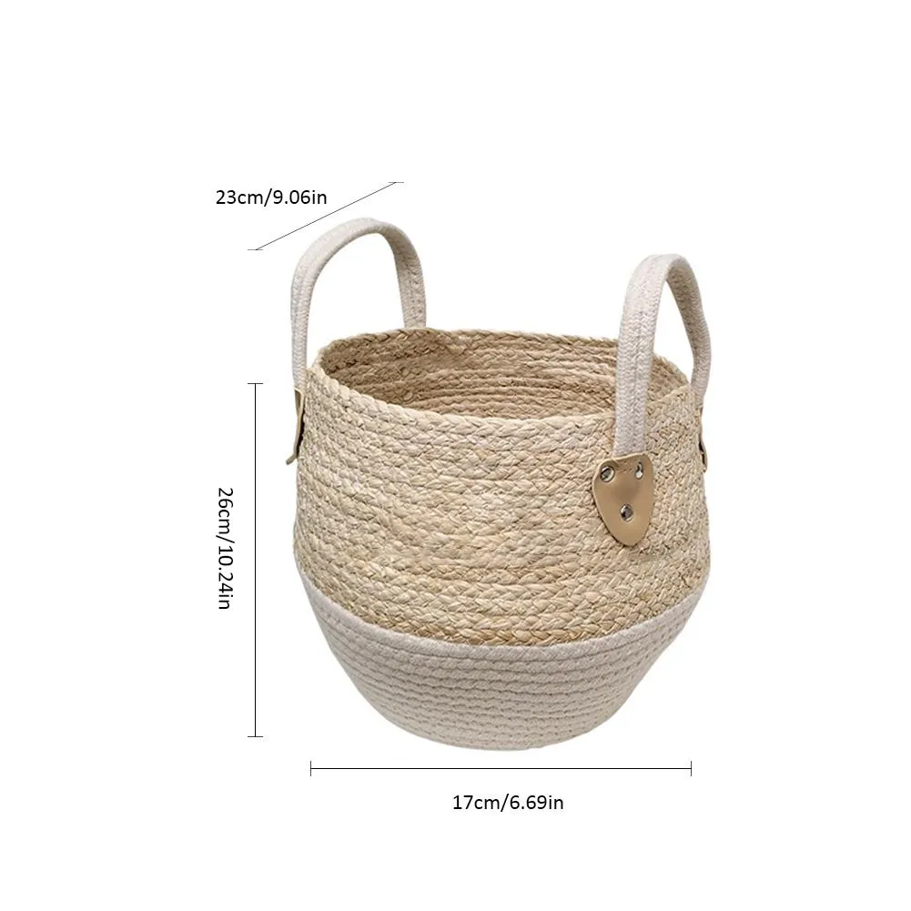 Woven Jute Storage Basket