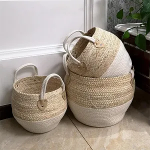 Woven Jute Storage Basket