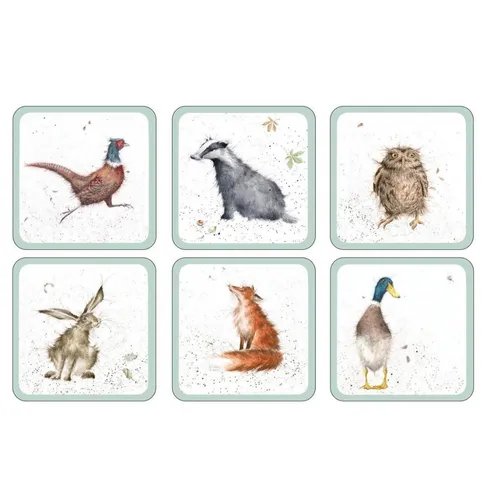 Wrendale Designs Coasters, Set of 6