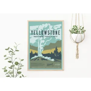 Yellowstone National Park - 12x16 Poster